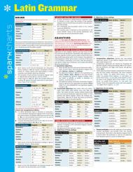 Latin Grammar SparkCharts