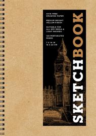 Sketchbook 7 x 10″ Kraft Spiral Hardcover Mixed Media Sketchbook for Drawing