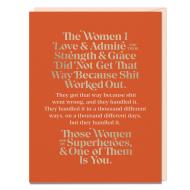 The Women I Love and Admire Card