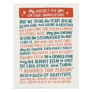 Wishes for You Anniversary Card